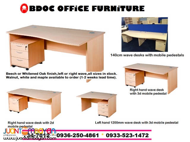 Rectangle Office Desk + Office Partition +