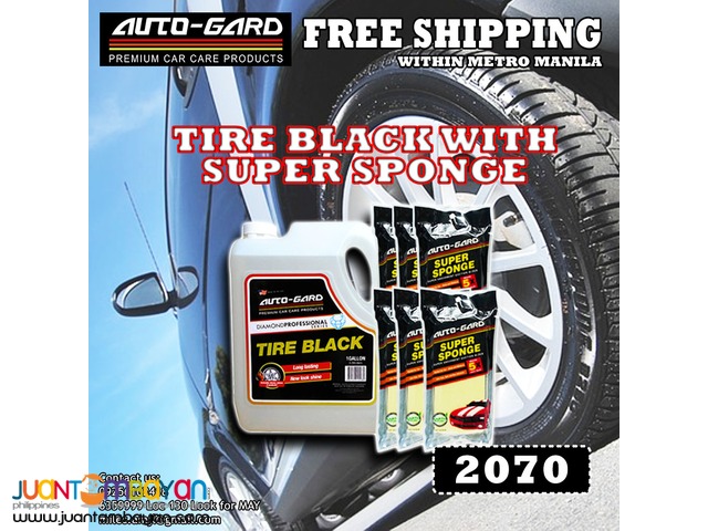 AG Tire Black and Super Sponge AG Tire Black and Super Sponge