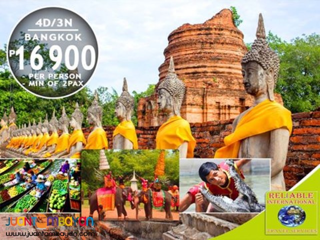 4D3N Bangkok Tour Package + Airfare