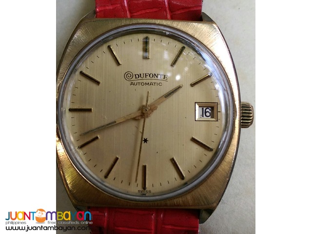 Classic 1977 Dufonte by Lucien Piccard Automatic Watch UPdated