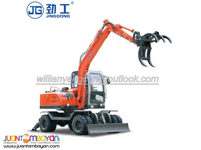 Log grapple wheel excavator for sale with best price!