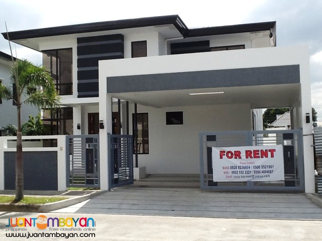 3Br House for Rent with Pool in an exclusive subd at Angeles City.