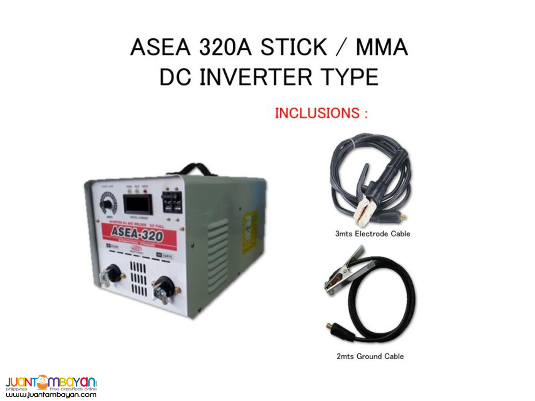 ASEA 320A Stick/MMA/ARC Inverter Type Welder