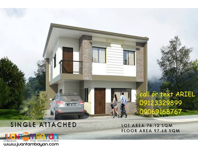 Single Attached House & Lot at Crystal homes Low DP Flood Safe