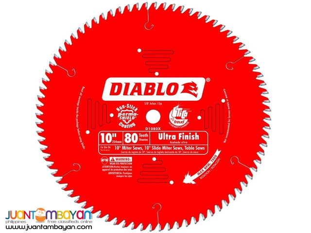 Freud D1080X Diablo 10-inch by 80-tooth ATB Finish Saw Blade