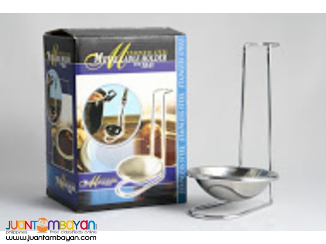 Metal Ladle Holder with Tray