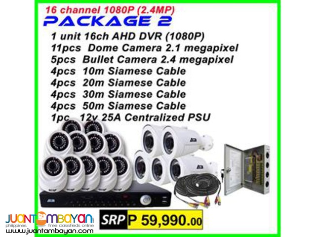 CCTV 16Channel AHD 1080P Packages CCTV 16Channel AHD 1080P Packages