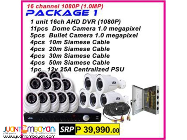 Korea CCTV 16Channel AHD 720P Package