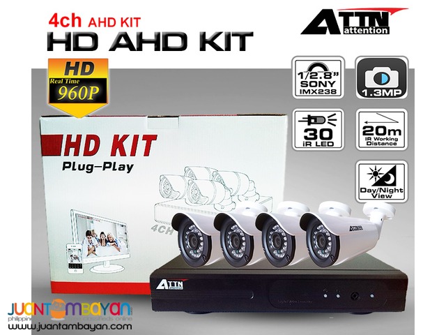 Korea CCTV 4CH AHD 960P DVR KIT