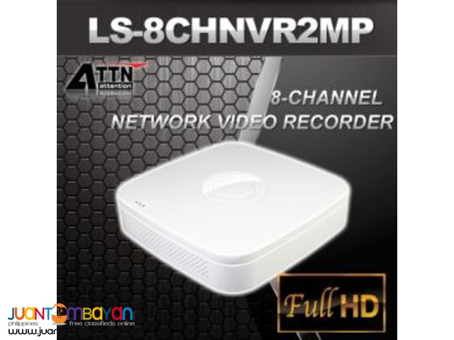 Korean CCTV ATTN LS-8Ch 1080P 8Channel 2MP NVR