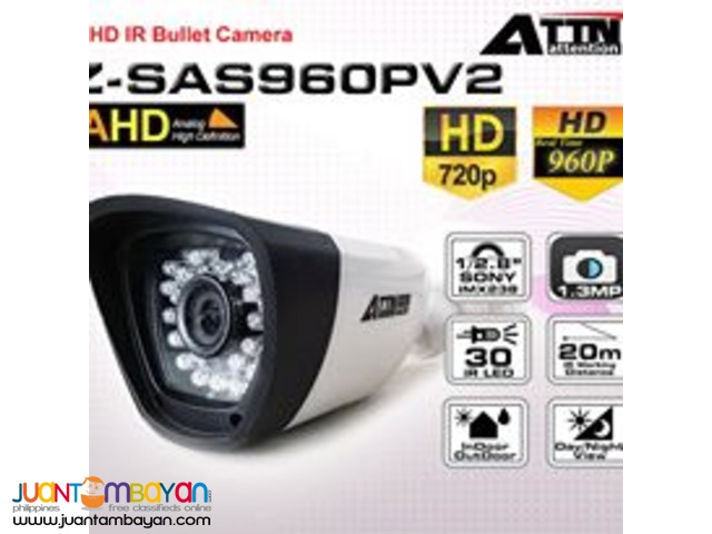 Z-SAS960PV2 AHD Mini Bullet Camera