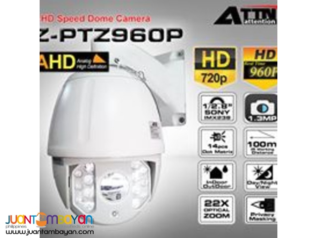 Z-PTZ960P AHD Speed Dome Camera Z-PTZ960P AHD Speed Dome Camera