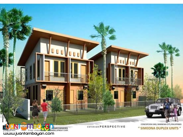 3bedroom Simeona Duplex Units in Marikina Reserve Now!