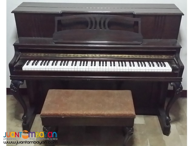Piano, Upright Studio Type with Bench