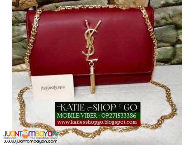 ysl sling bag red