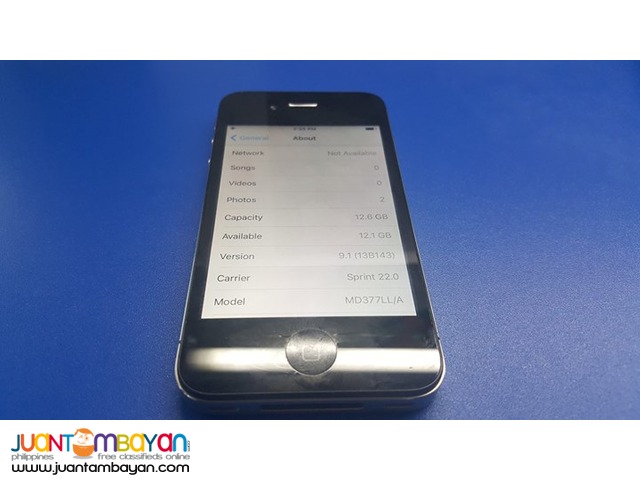 Apple iPhone 4s Black (US-Sprint) 16gb Strawberry unlock