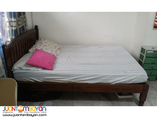 Used - Queen Size Bed with Foam (Wood: Palochina)