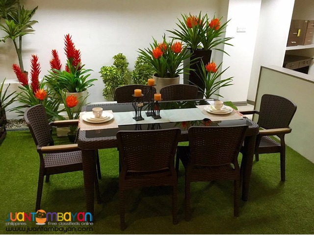 Miguel Patio Set(1 Rectangular Table & 6 Chairs) For Sale!! Miguel Patio Set(1 Rectangular Table & 6 Chairs) For Sale!!