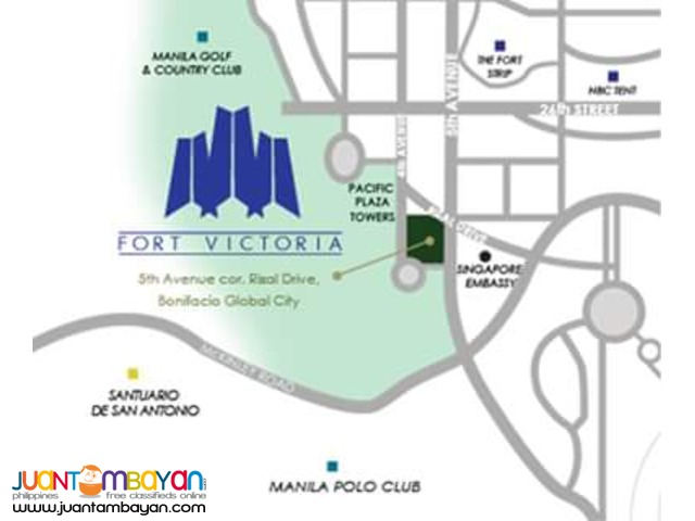 2 BR, RFO bi-level unit at Fort victoria bgc 5% move-in,rent to own