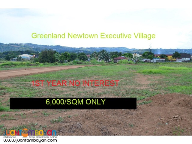6,000/sqm ONLY! Lot for SALE at Greenland Newtown san mateo