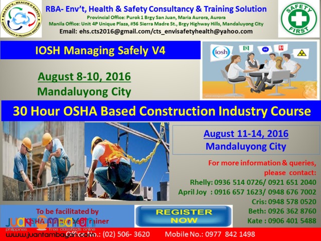 IOSH / OSHA Based Safety Training ( International Safety Training)