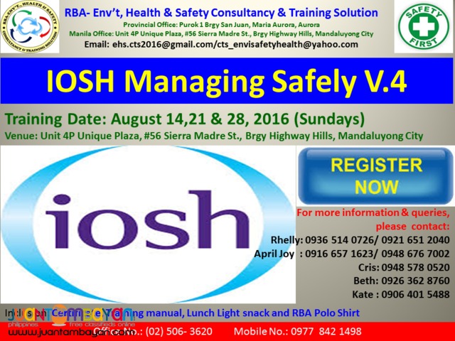 IOSH Managing Safely Training IOSH Managing Safely Training