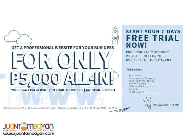 Affordable website starter for SME. Free Trial!