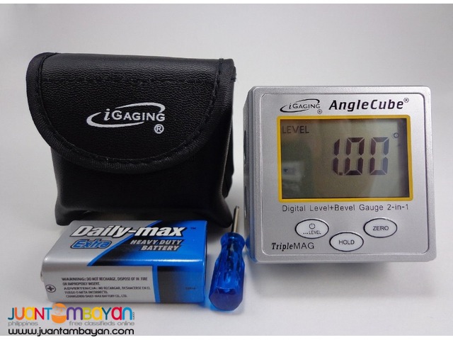 iGaging Angle Cube Digital Angle Protractor Gauge