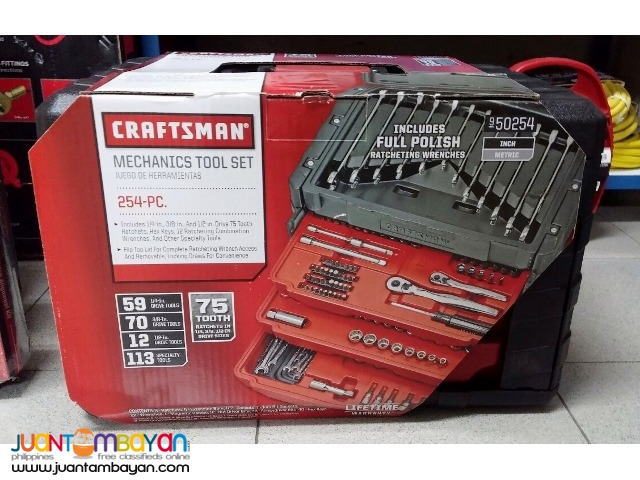 Craftsman 254 PC Mechanics Tool Set with 75 Tooth Ratchets