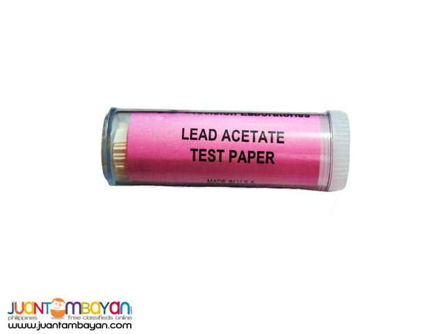 Lead Acetate Test Strips for Hydrogen Sulfide Detection Lead Acetate Test Strips for Hydrogen Sulfide Detection