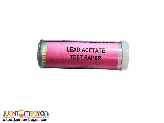 Lead Acetate Test Strips for Hydrogen Sulfide Detection