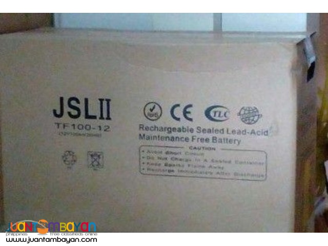 JSL II Sealed Lead Acid Battery 26AH 12V- Solar Battery
