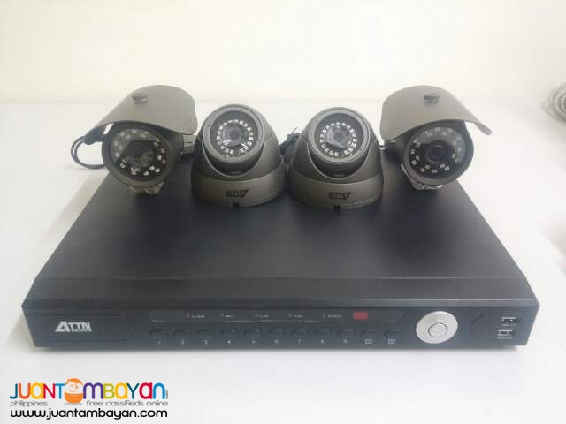 CCTV kit (2 bullet/ 2 dome)( DVR 4ch ) 