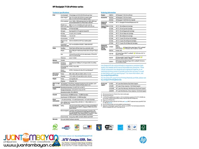 HP DesignJet T120 24' ePrinter