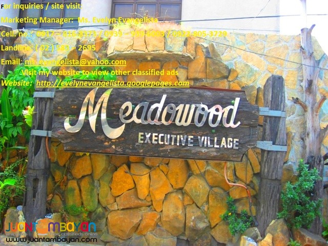 Meadowood Exec. Village Phase 3B @ P 1,230,000