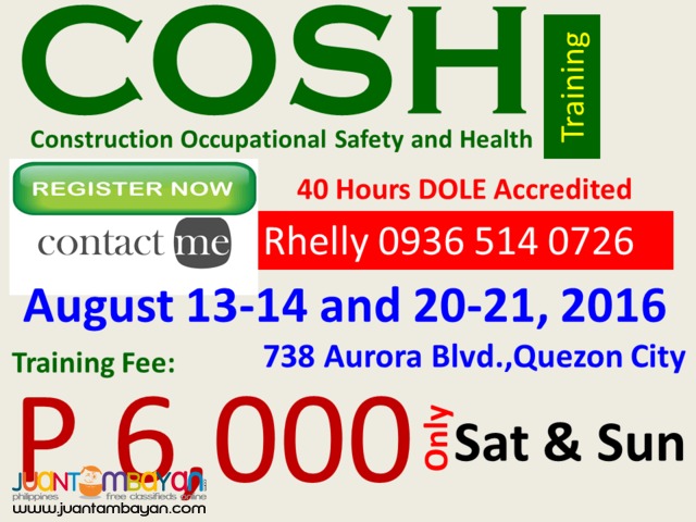 COSH Training COSH Training