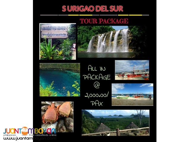 Surigao Joiners 2 days 1 night tour package