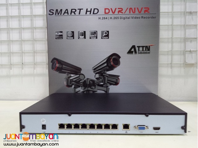 8Channel Network Video Recorder with Built-in PoE