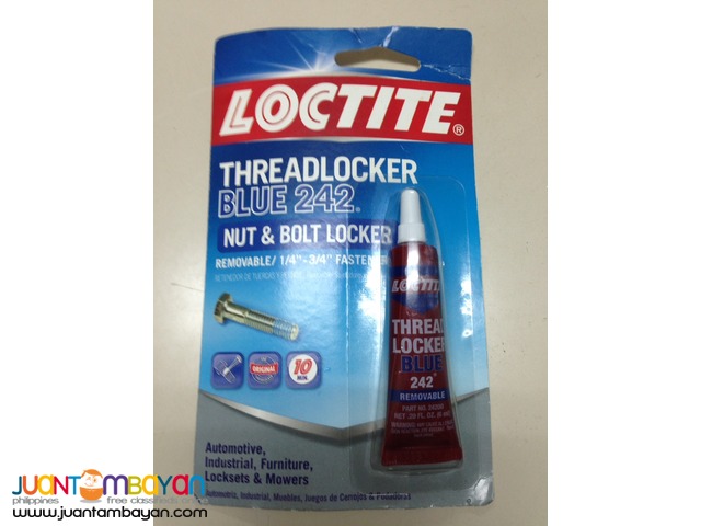 Loctite Threadlocker Blue 242 Nut and Bolt Locker Loctite Threadlocker Blue 242 Nut and Bolt Locker