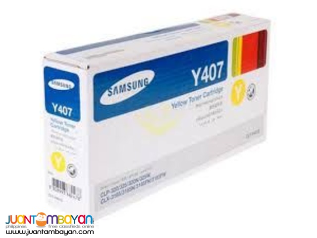 Original Toner Cartridge – SAMSUNG CLTY407S Yellow for Samsung CLP320 Original Toner Cartridge – SAMSUNG CLTY407S Yellow for Samsung CLP320