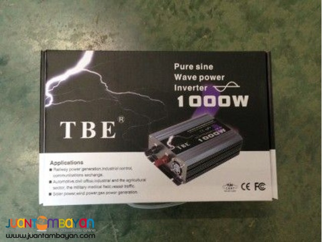 TBE Pure Sine Wave Inverter 1000W 12V to 220V