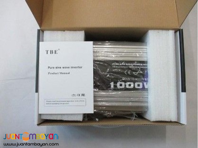 TBE Pure Sine Wave Inverter 1000W 12V to 220V