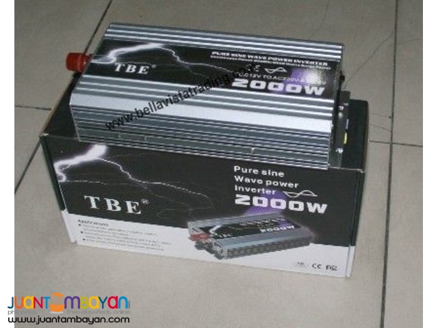 TBE Pure Sine Wave Inverter 2000W 12V to 220V(EDSA,Cubao)