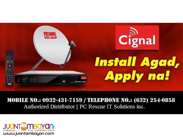 CIGNAL: GET FREE ONE MONTH SERVICE FEE AND WAIVED ACTIVATION FEE