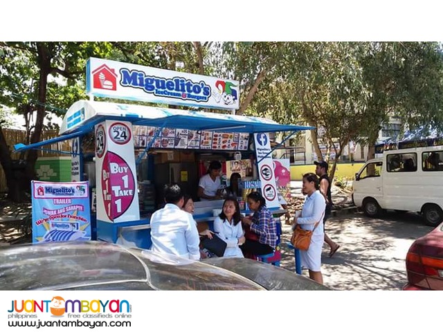 Miguelitos ice cream and Burger trailer