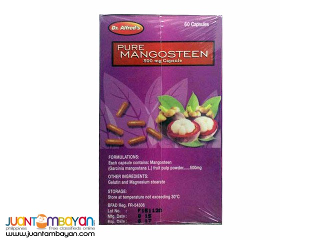 Dr. Alfred Mangosteen capsules 500mg by 60s