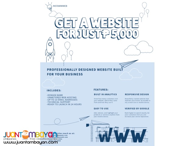 Cheap Basic and Instant Website. Responsive and User-friendly.