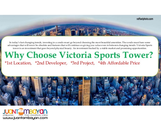 Victoria Sports Tower Station 2 Edsa Q,C Preselling Condo Unit