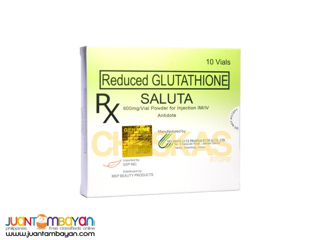Saluta Glutathione Injectable 600mg by QAF (AllYoung Pharma) or SSP