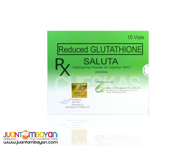 SALUTA Glutathione Injectable 1800mg from SSP SALUTA Glutathione Injectable 1800mg from SSP